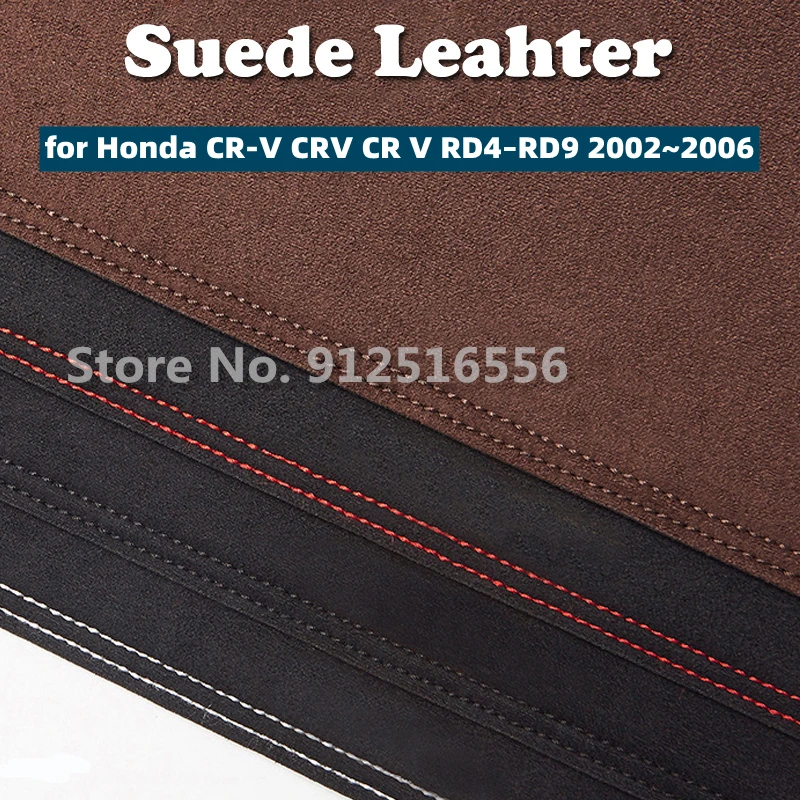 

Car Suede Leather Dashmat Dash Mats Pad Dashboard Covers Sun Shade Carpet for Honda CR-V CRV CR V RD4–RD9 2002 2003 2004 2006