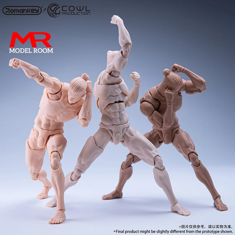 Фото Оригинальный Romankey X COWL 1/12, супер гибкий мужской шарнирный корпус, 16,5 см, сильная шарнирная фигурка солдата, тело куклы №2