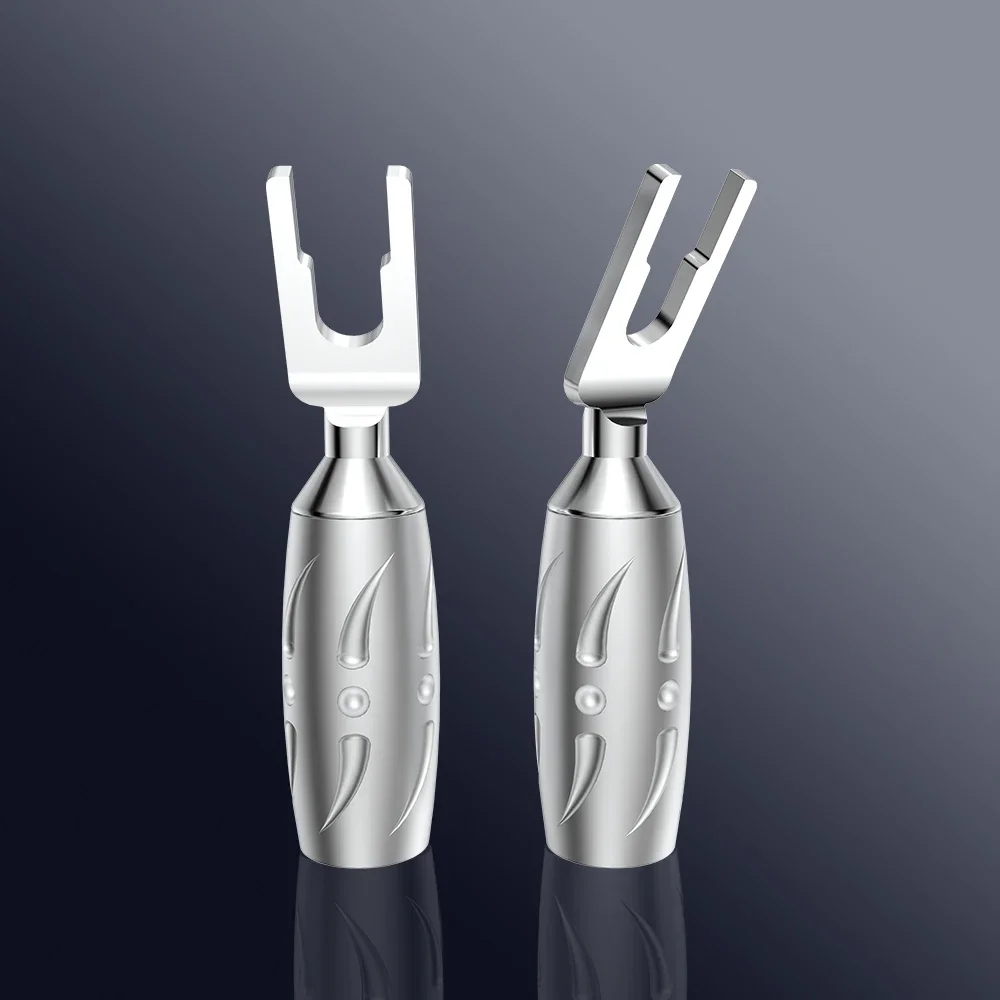 Viborg VS701R Чистая медь с родиевым покрытием Лопаточный разъем для динамика Штекер