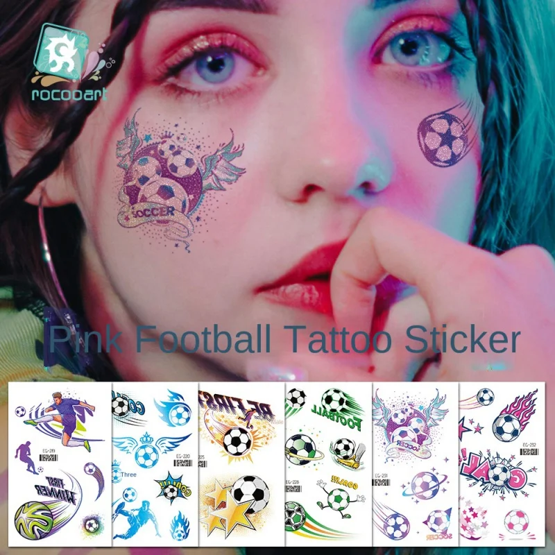 6 шт 2024 новый блеск футбол дети мультфильм милый водонепроницаемый цвет