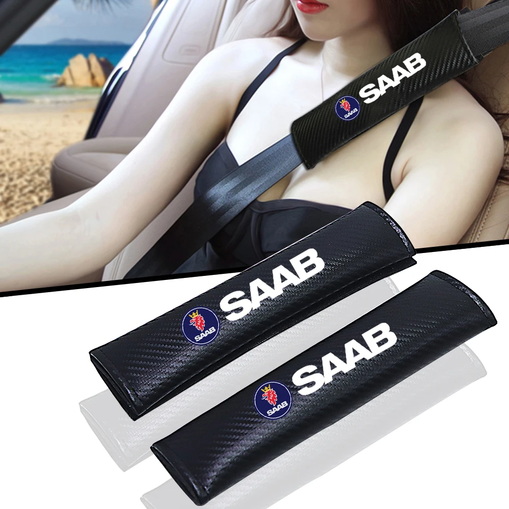 

car accessories seat belt cover shoulder strap for saab 9-2X 9-3 9-5 9-7x 9-7 9-4x partes interiores accessoire voiture coche