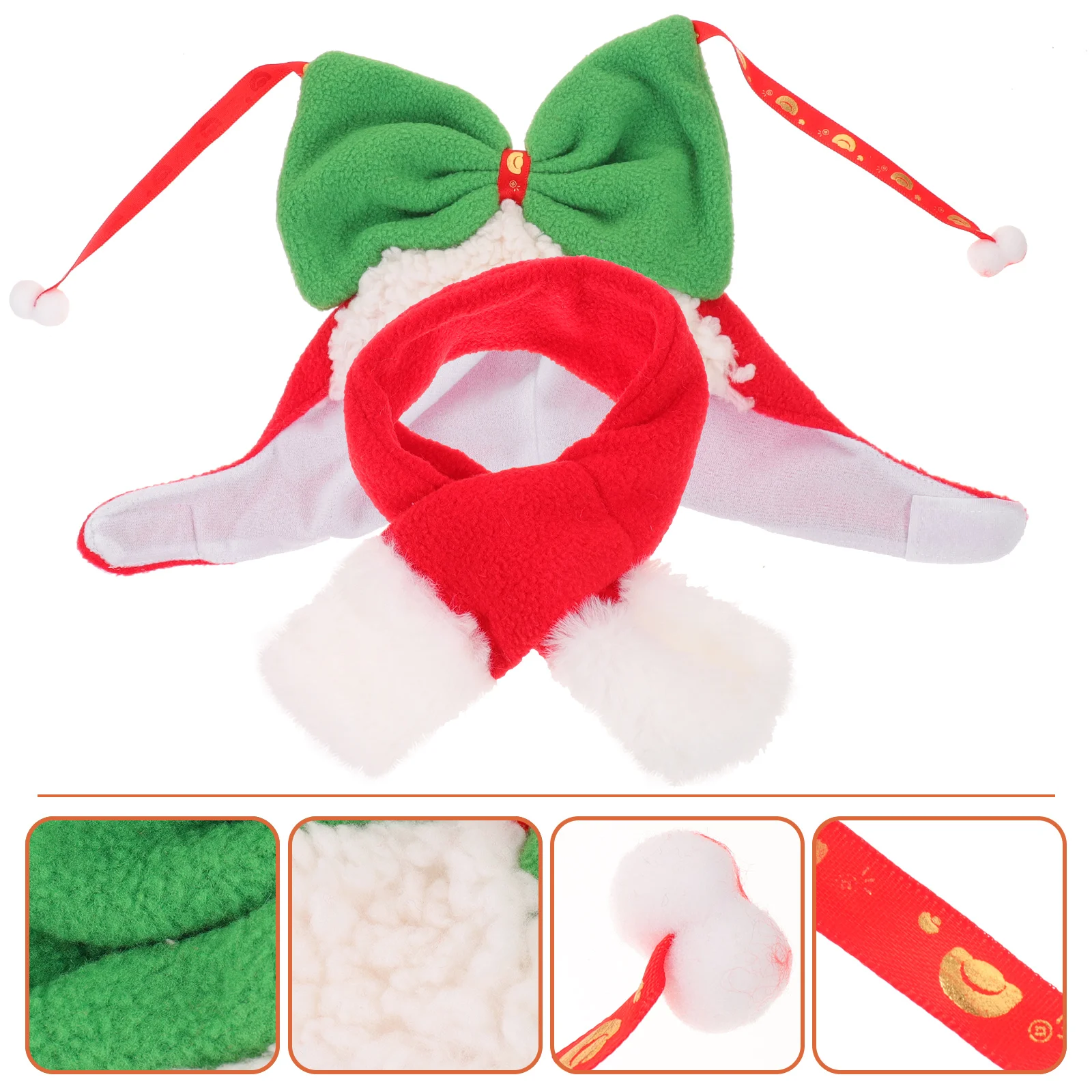 

Pet Hat Puppy Dog Scarf Headdress Headband Head Cover Birthday Cottonhousehold Set Supplies