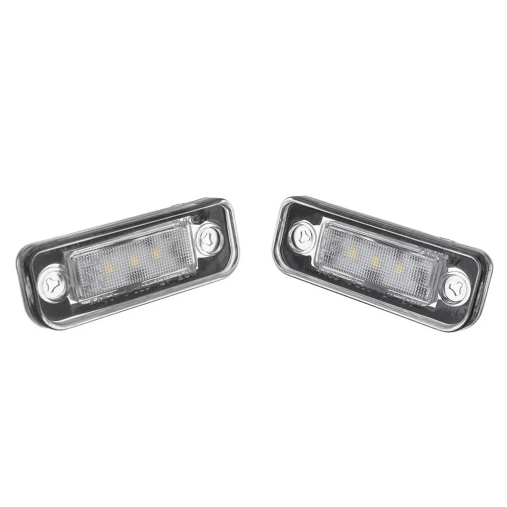 

For Mercedes-Benz License Plate Light 2pcs LED W203 5D W211 W219 R171 Bright White DC 12V