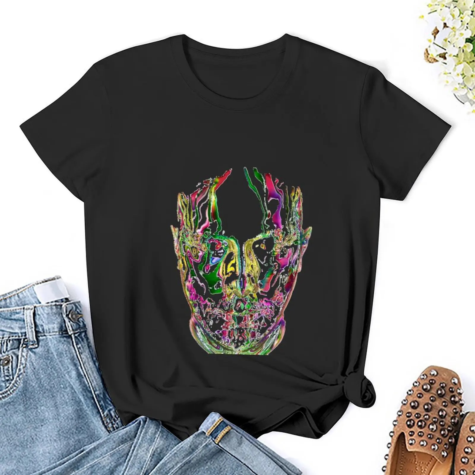 Футболка женская свободного кроя с рисунком