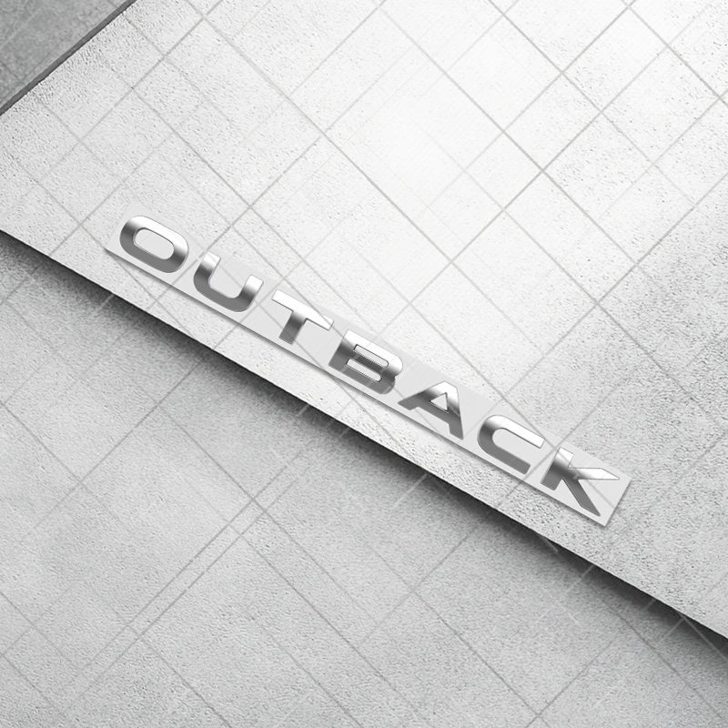 

Металлический 3D для логотипа OUTBACK Subaru Cross-Country AWD TS, Стайлинг автомобиля, задний багажник, эмблема с буквами, наклейка, автоаксессуары