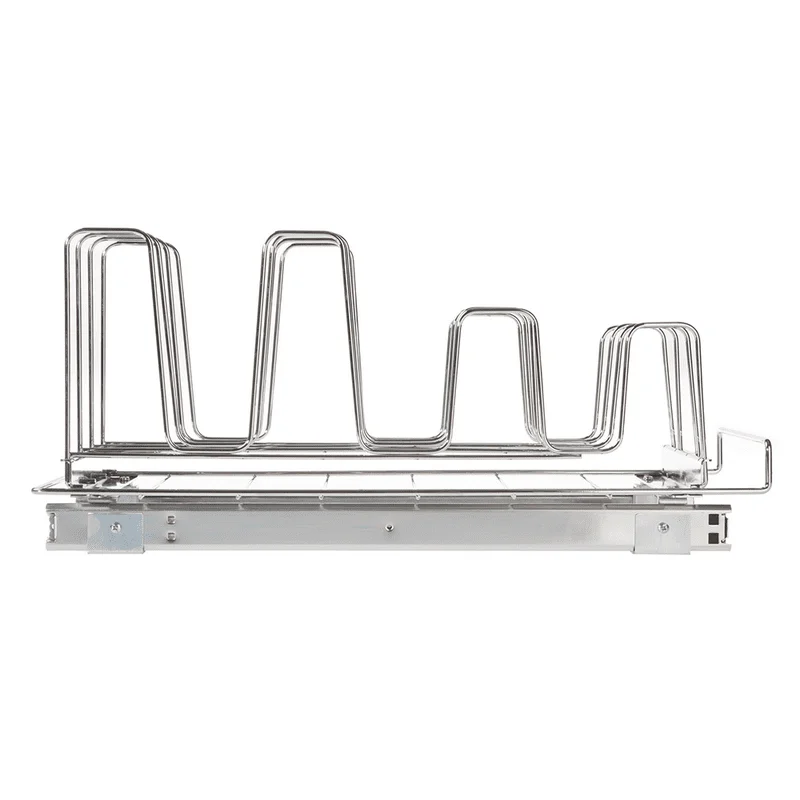 

Pull Out 7.17” Width Pantry Pull Out Organizer, 1 Shelf, Silver