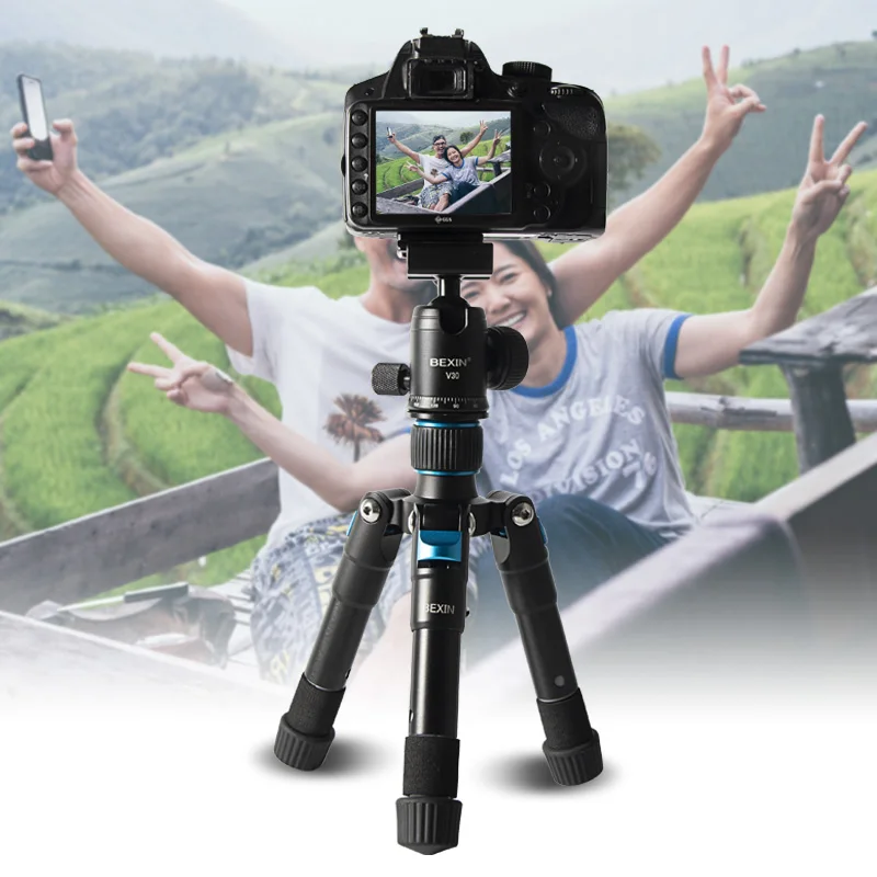 

Мини - штатив BEXIN MS08 из алюминиевого сплава для путешествий легкий и гибкий уличный штатив с bluetooth, подходит для SLR-камеры смартфона
