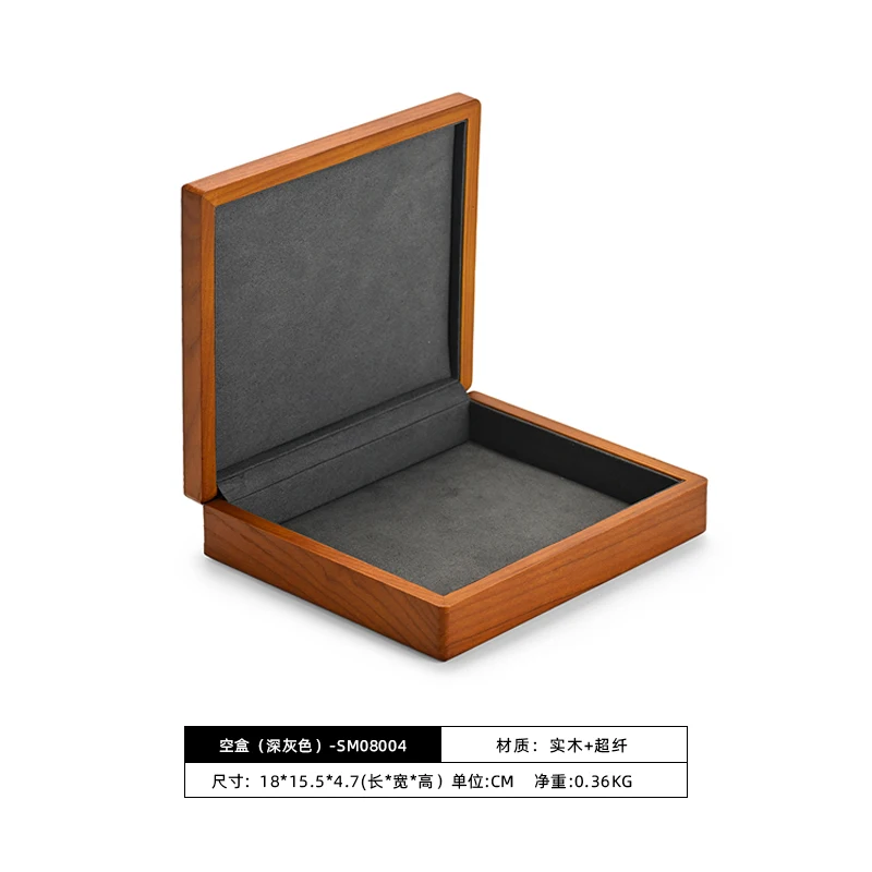 

Деревянная витрина Oirlv, суперволоконный материал, новая шкатулка для драгоценностей, серьги из цельного дерева, кольцо, витрина для ювелирных изделий, реквизит