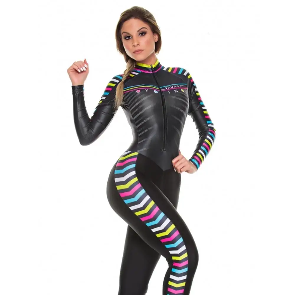 

2022 Pro Team Triathlon Suit Women's Cycling Jersey Skinsuit Jumpsuit Maillot Cycling Ropa Ciclismo Hombre Long Sleeve Set Gel02