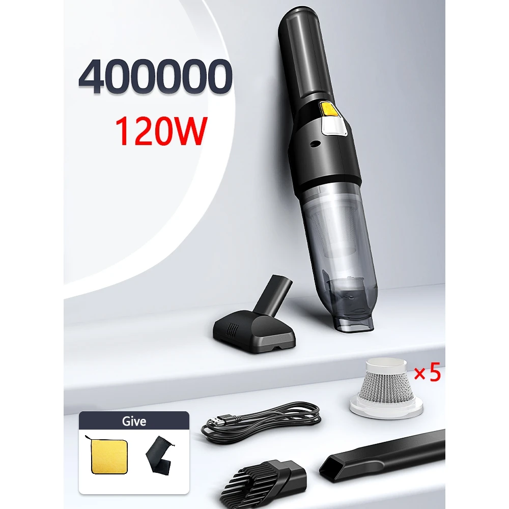 

400000RPM Wireless Car Vacuum Cleaner Cordless Handheld Auto Vacuum Home & Car Dual Use Vacuum Cleaners For Car Home Appliance