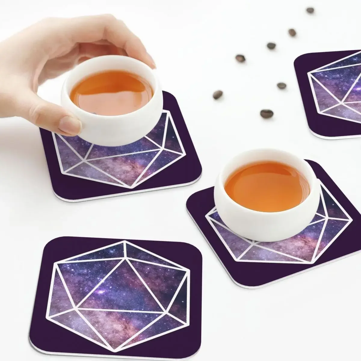 Подставки Cosmic D20 кофейные коврики набор из 4 подставок столовая посуда для кружек