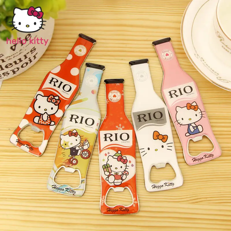 

Милый мультяшный милый Открыватель для бутылок Hello Kitty творческая личность открывалка для пива холодильник магнитный бар Домашний Открыват...