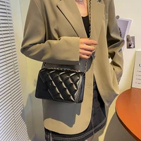 2022 new fashion crossbody small square bag women shoulder bags solid color flap messenger bags designer ladies clutch bags