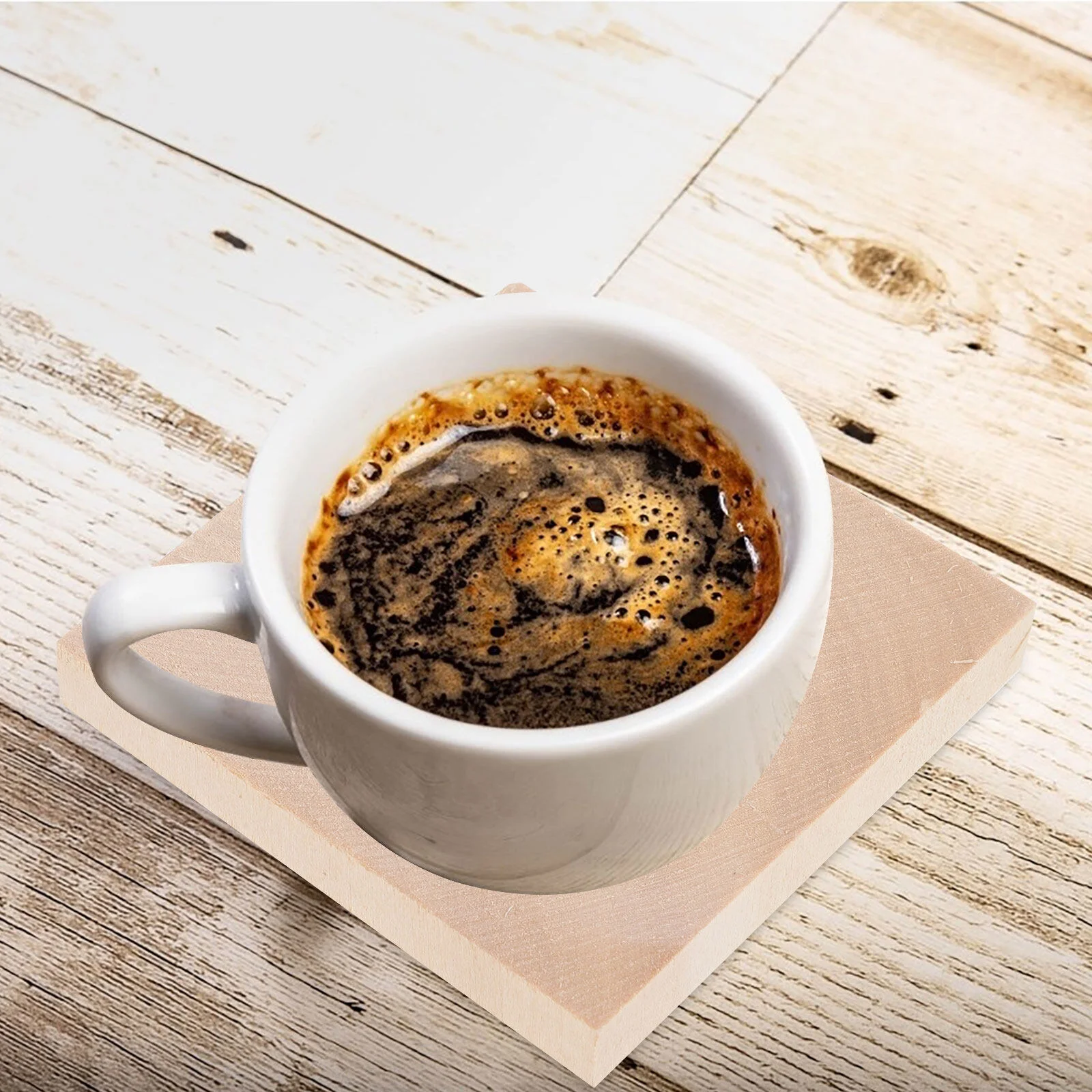 

Small Coaster Cup Mat Drink Wood Teacup Placemat Glass Drinks Wooden Coasters Crafts Table