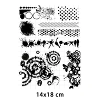 ink and plants clear stamps for diy scrapbooking card fairy transparent rubber stamps making photo album crafts template
