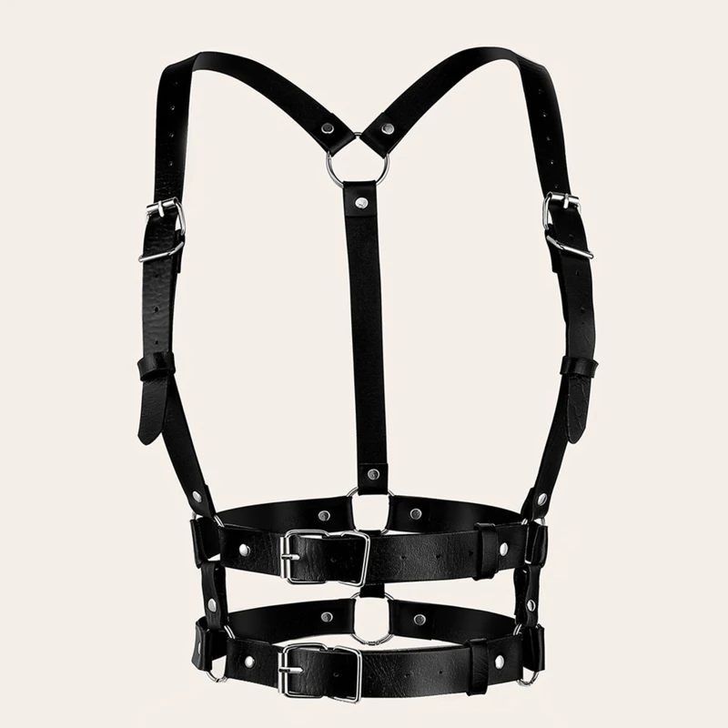 

Retro Waist Decor Waist Harness Belt Fashion Body Chain Adjustable Suspender Chain Body Jewelry for Women and Girls T8NB