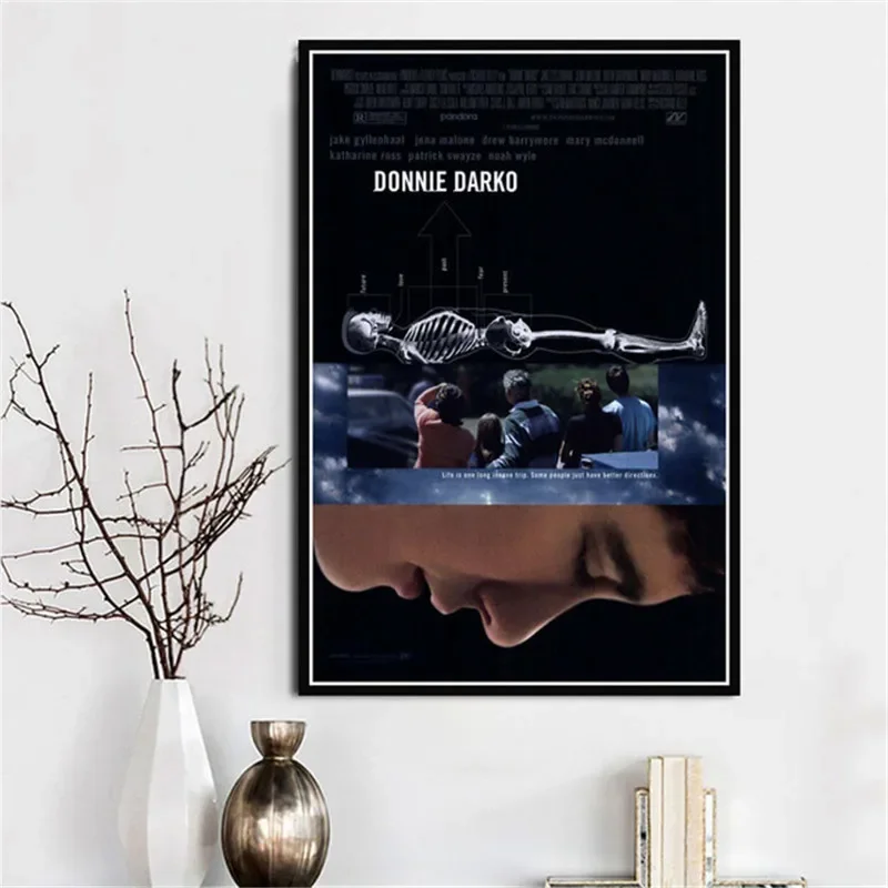 Ретро персонаж Донни Дарко фильм ужасов печать художественный холст плакат