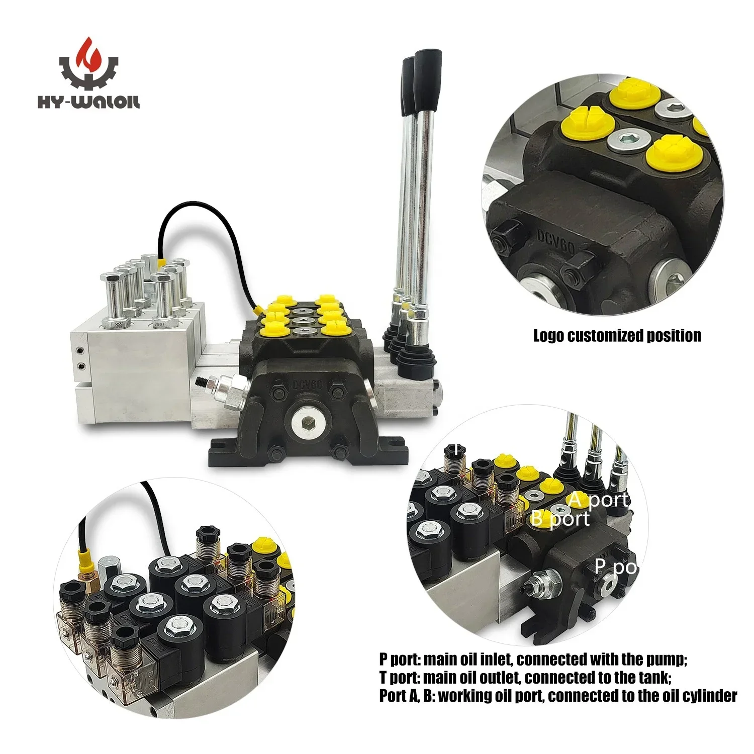 Hy-Waloil DCV60 моноблочный направленный гидравлический регулирующий клапан
