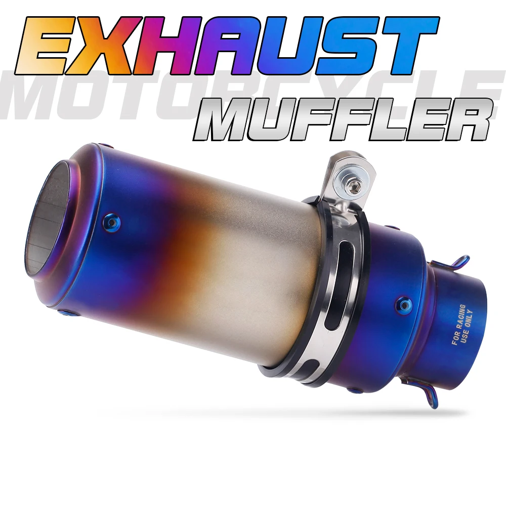 

51mm / 60mm motorcycle exhaust pipe general motorcycle exhaust pipe muffler carbon fiber SC exhaust r1 exhaust z900 exhaust