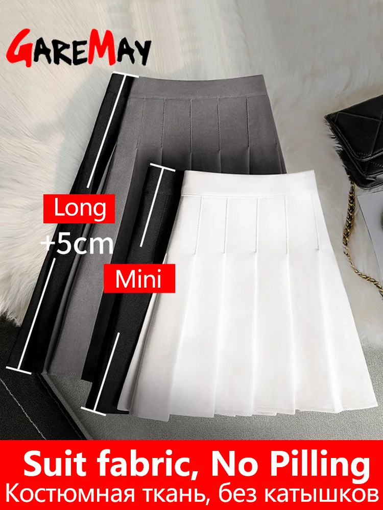 Женская плиссированная короткая юбка с высокой талией мини-юбка для тенниса