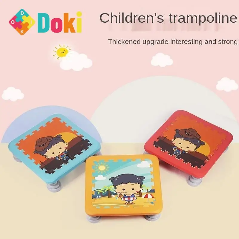

Doki Toy 2022 Children Trampoline Household Indoor Bounce Bed Baby Child Fitness Equipment Family Outdoor Plastic Trampoline