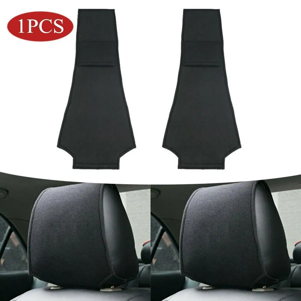 

1pc Car Seat Back Headrest Pillow Dustproof Cover Cotton Support Pad Head Neck Rest Pillow Covers Car Accessories Protection