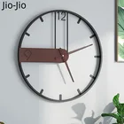 Европейские деревянные настенные часы большого размера, Металлические кварцевые роскошные деревянные настенные часы, бесшумные домашние украшения для гостиной, современный дизайн