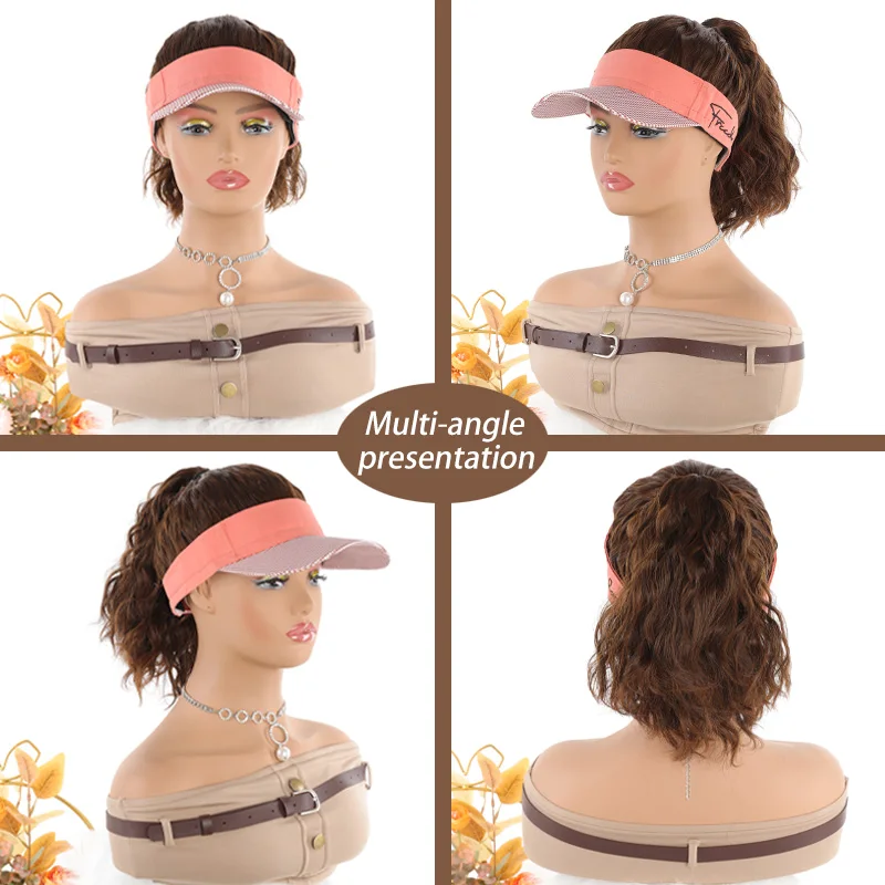 Синтетический натуральный вьющийся удлинитель для хвоста парик прямой