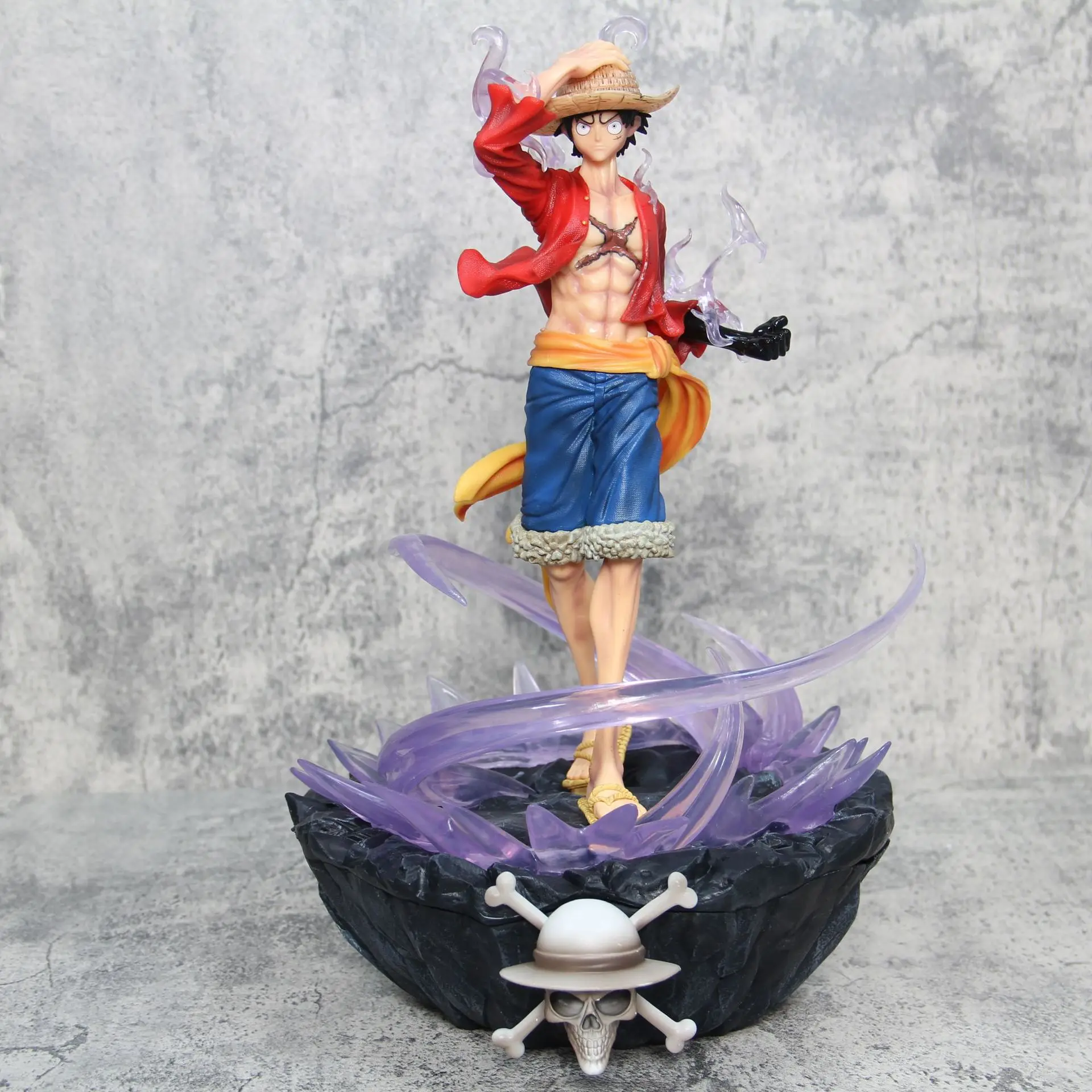 

41 см аниме One Piece Monkey D Luffy Battle Ver. GK ПВХ фигурка игра Статуя Коллекционная модель Детский Светильник игрушки куклы Подарки