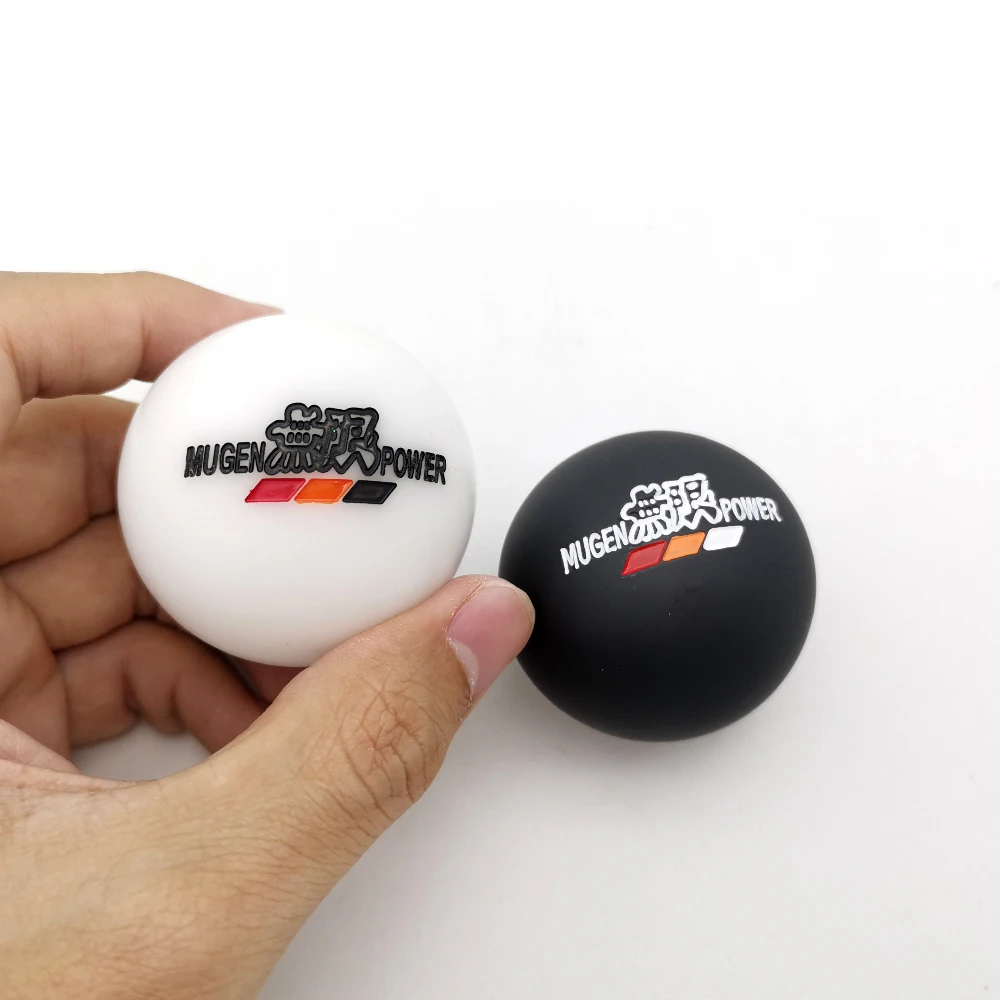 Черно-белая универсальная полимерная ручка переключения передач для автомобиля