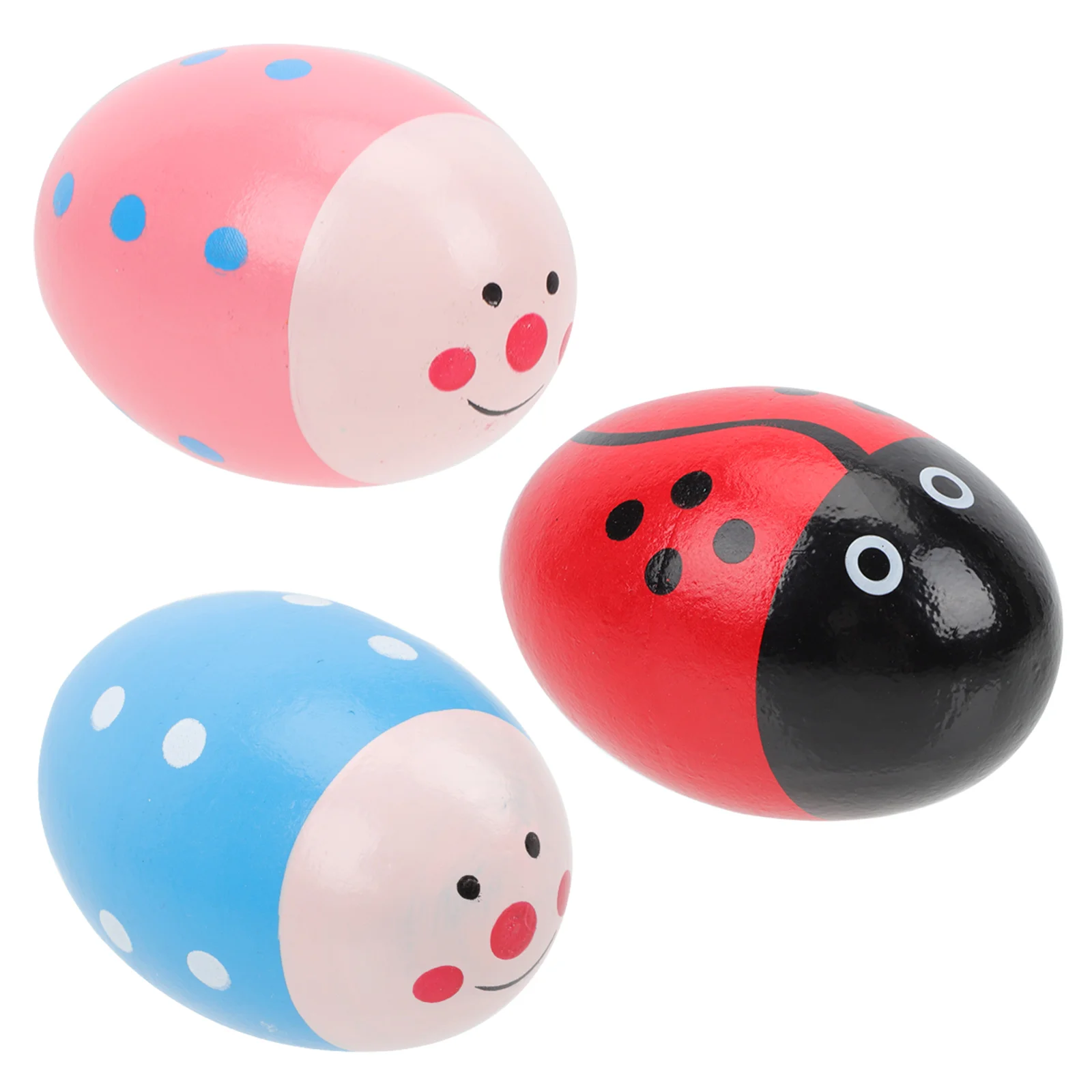 

3PCS Egg Shakers Child Early Education Maracas Kids Grasping Toys Percussion Instruments