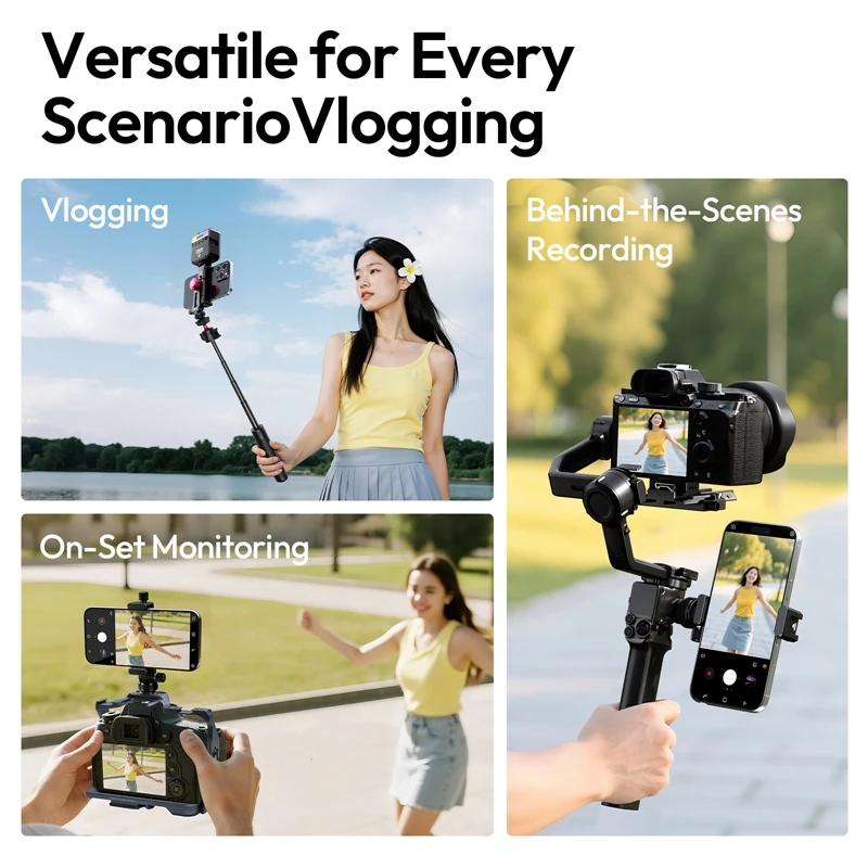 Ulanzi MA51 QuickClip Phone Clamp  MA61 QuickClip Phone Clamp с креплением для холодной башмака для камеры телефона для путешествий на открытом воздухе Livestream (art.: 3920d16cb99be) - 3920d16cb99be
