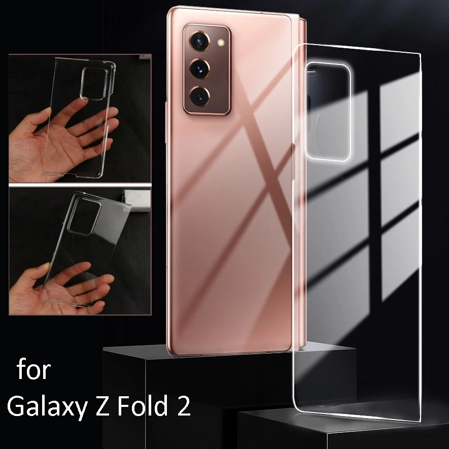 Transparent Case for Samsung Galaxy Z Fold 2 Front Back Protective Cover for Galaxy Z Fold2 Cases Shockproof PC Cases