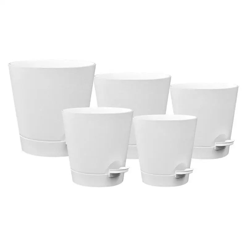 

Самополивающиеся горшки, садовые ванны для внутреннего дворика с дренажным отверстием, 5 шт., автоматические контейнеры для дома, бытовые товары