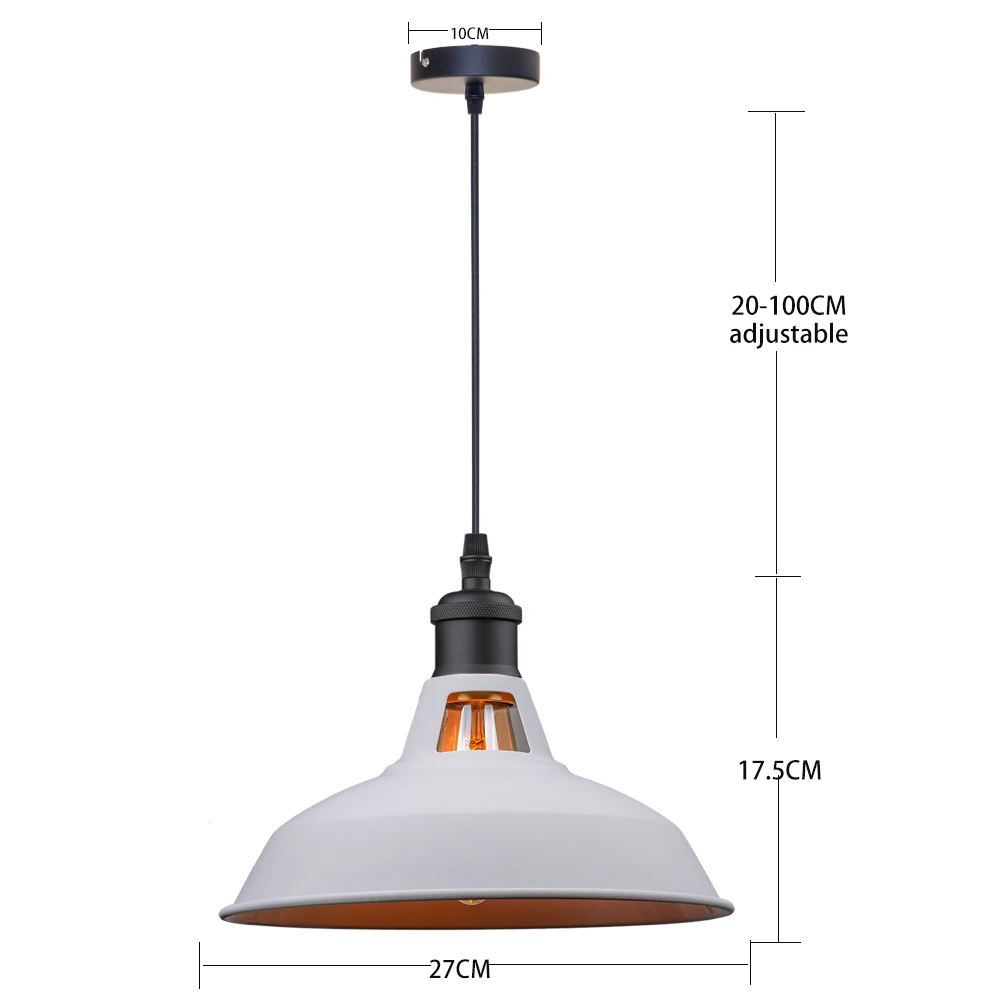 Металлический подвесной светильник