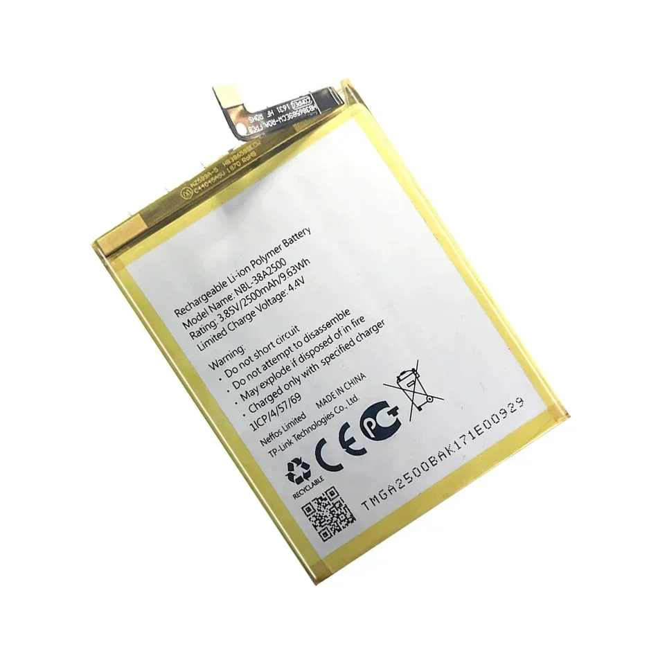 Аккумулятор NBL-38A2500 для TP-link Neffos X1 Lite X1Lite TP904A TP904C 2500 мАч