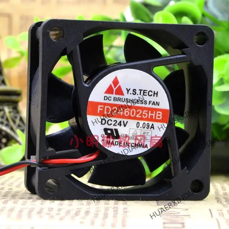Новый комплект охлаждающих вентиляторов FD246025HB 24 В постоянного тока 0,09a 6025 6 см