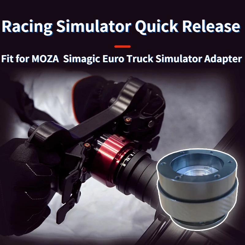 

Racing Simulator Quick Release Fit for MOZA Simagic Euro Truck Simulator Adapter High Quality Metal Carbon Fiber Pattern New
