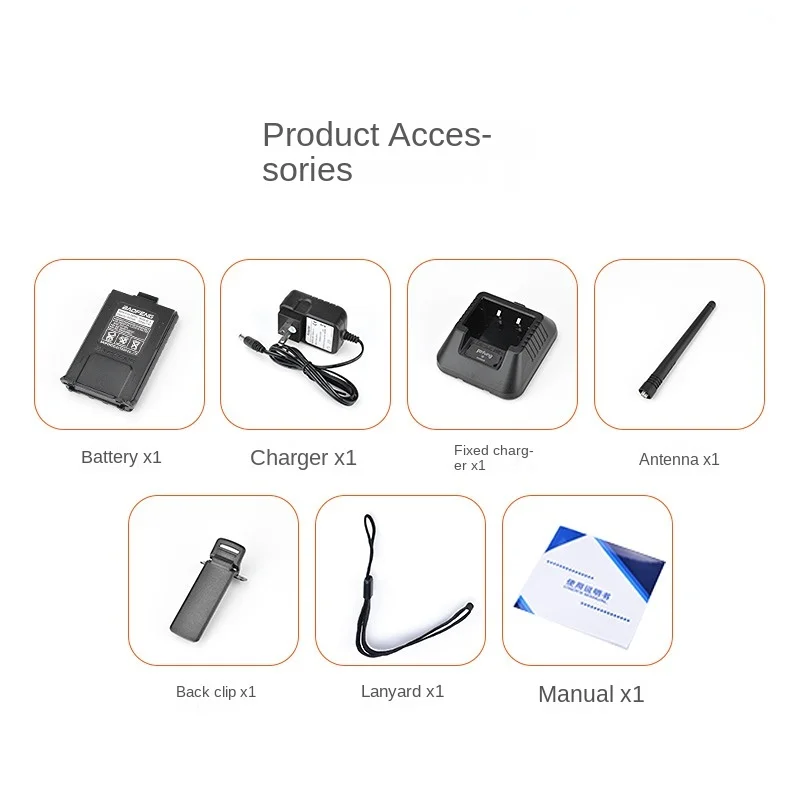 Baofeng Intercom BF-UV5RE Civil Wireless Outdoor Go on Road Trip Car Handset Baofeng High Power Intercom