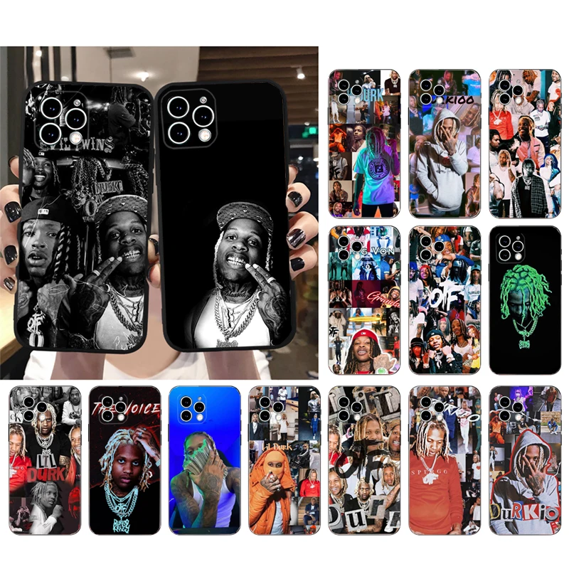 

Phone Case For iphone 14 Pro Max 13 12 11 Pro Max XS XR X 12mini 7 8 Plus SE Rapper lil Durk King Won Case Funda