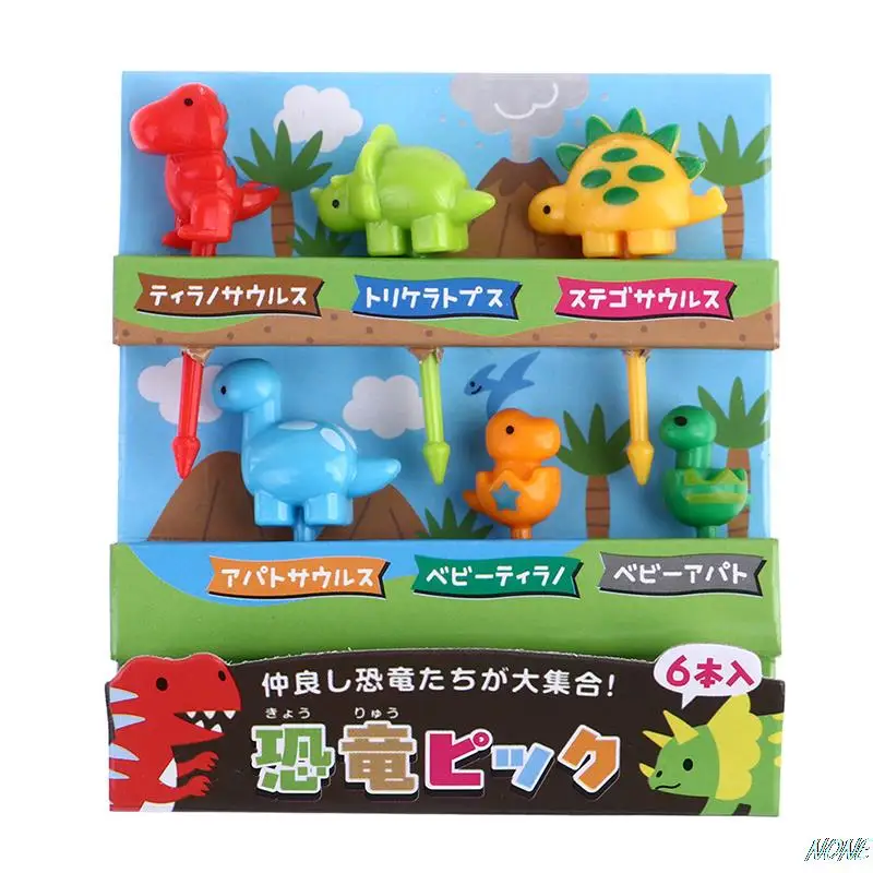 

Мини-вилка для фруктов, животных, фермы, динозавр, мини-шпажки, мультяшный пирог, десерт, палочка для зубов, ланч, сэндвич-Топпер, украшение Вечерние