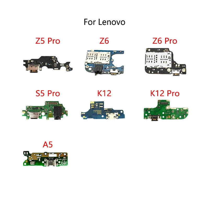 USB-порт для зарядки док-станции разъем гибкий кабель Lenovo Z5 Pro Z6 S5 K12 A5 модуль
