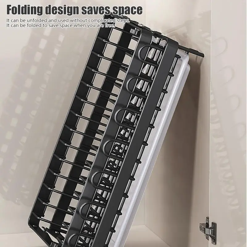 2-уровневая сушилка для посуды с капельным лотком органайзер кухонной раковины