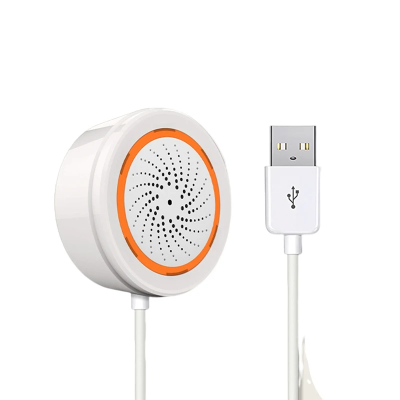 

Zigbee 3 In 1 Wifi Siren Alarm Linkage 90DB Sound Light Sensor Smart Home Tuya Smart Life APP Alarm Siren For Alexa