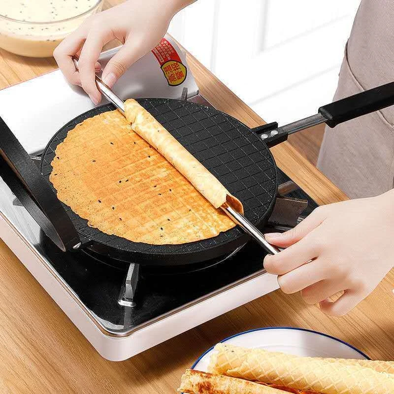 

Chicken rolls machine household small roll machine pancake machine stall Chicken rolls mold ice cream cone crispy machine tool