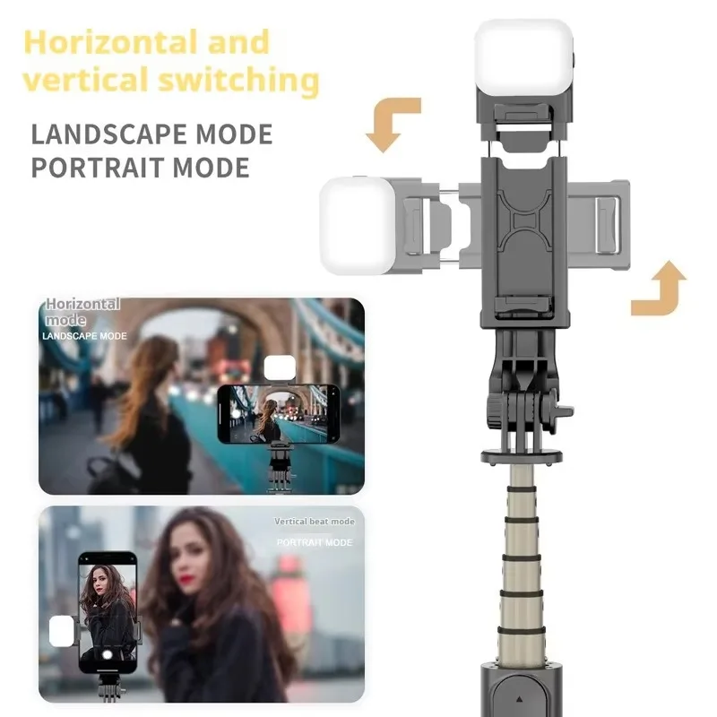 Мини-палка для селфи Bluetooth штатив с заполняющей подсветкой потоковой фотографии