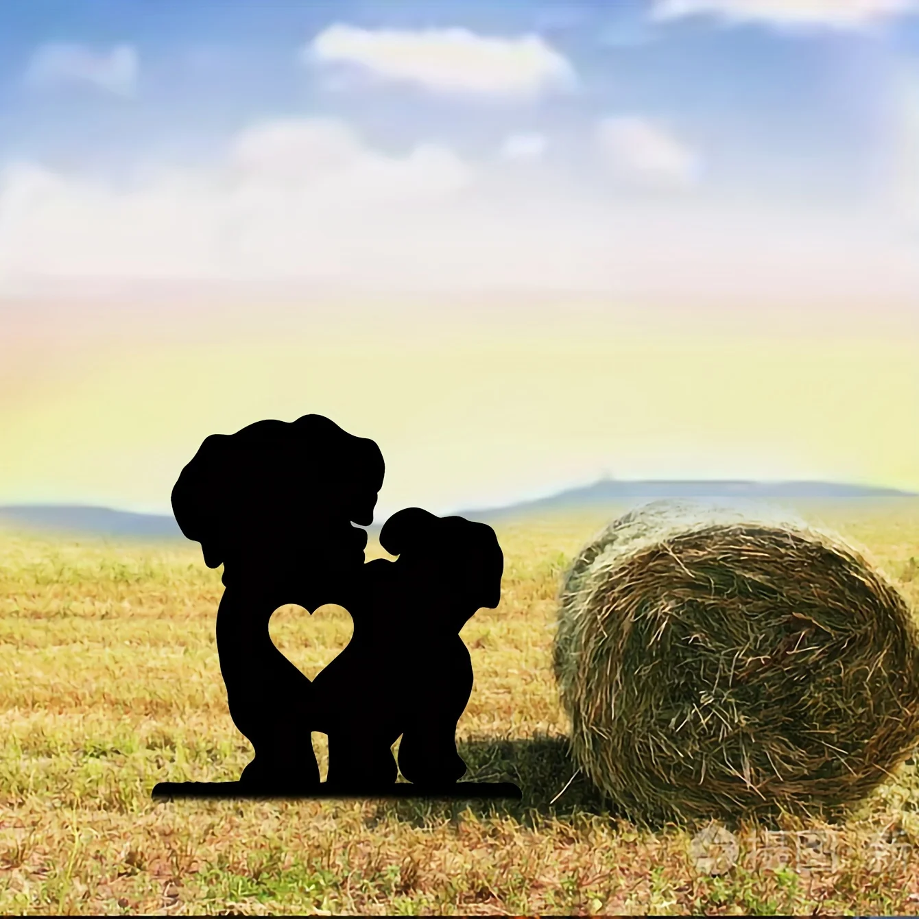 Металлическая скульптура с большим хвостом для собак художественный декор стен