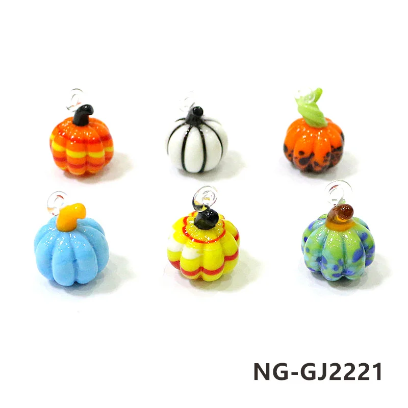 Мини стеклянные подвески тыква JSSMTLP, 6 шт.