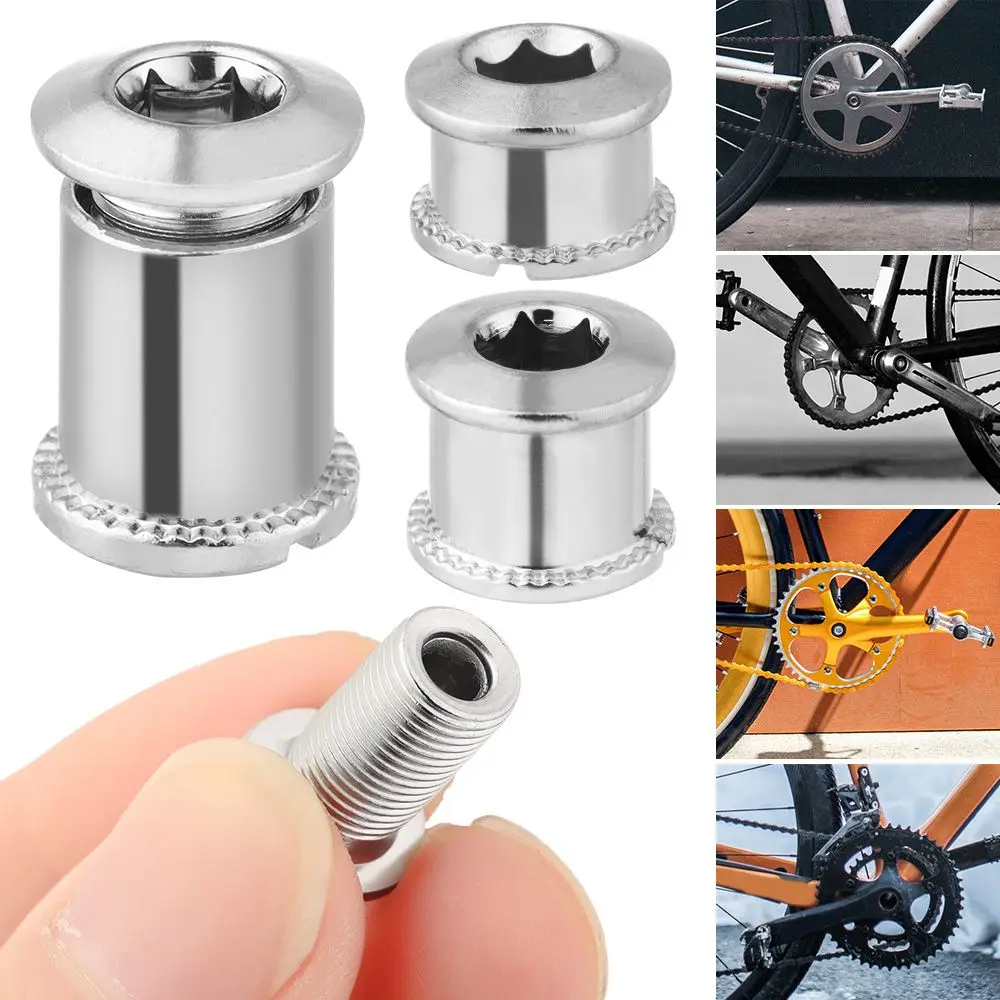 5 Pair Accessories Crank Fixed Steel Bicycle Track Bike Chainring Bolts Brake Crankset Bolt For Chainwheel Bicycle Parts