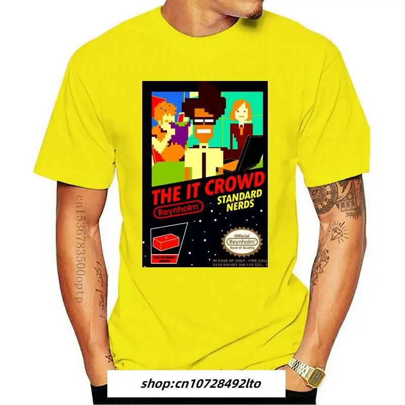 

Man Clothing Gift Idea Clothes The It Crowd Nes 8 Bit Game T-Shirts Nerds Men T Shirt Funny Geek Computer Tech TV Show Best Vin